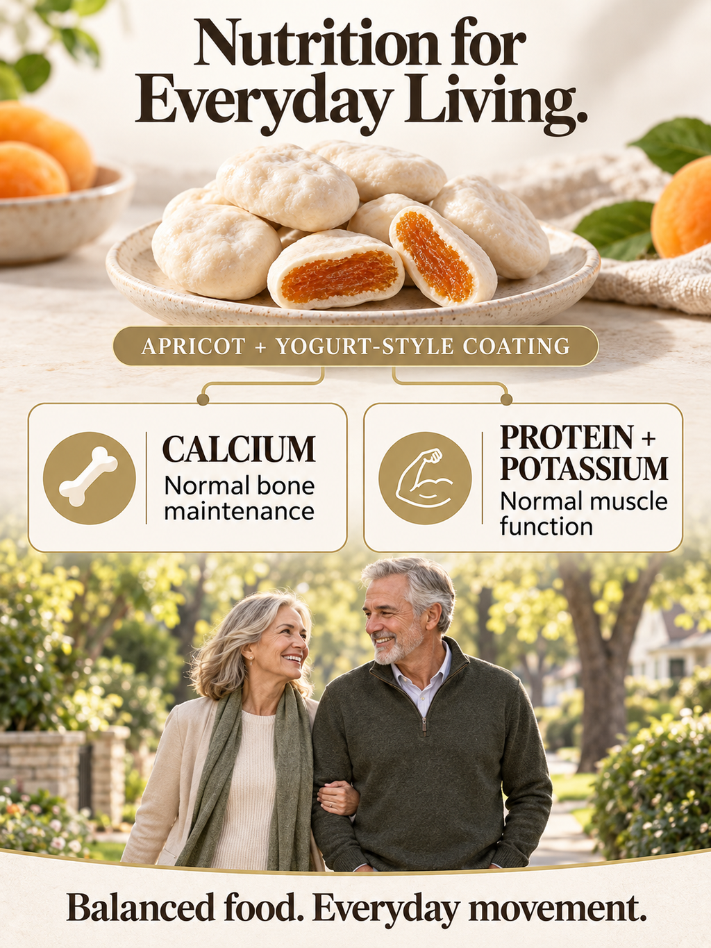 🍑  Creamy Yogurt-Coated Turkish Apricots🤍