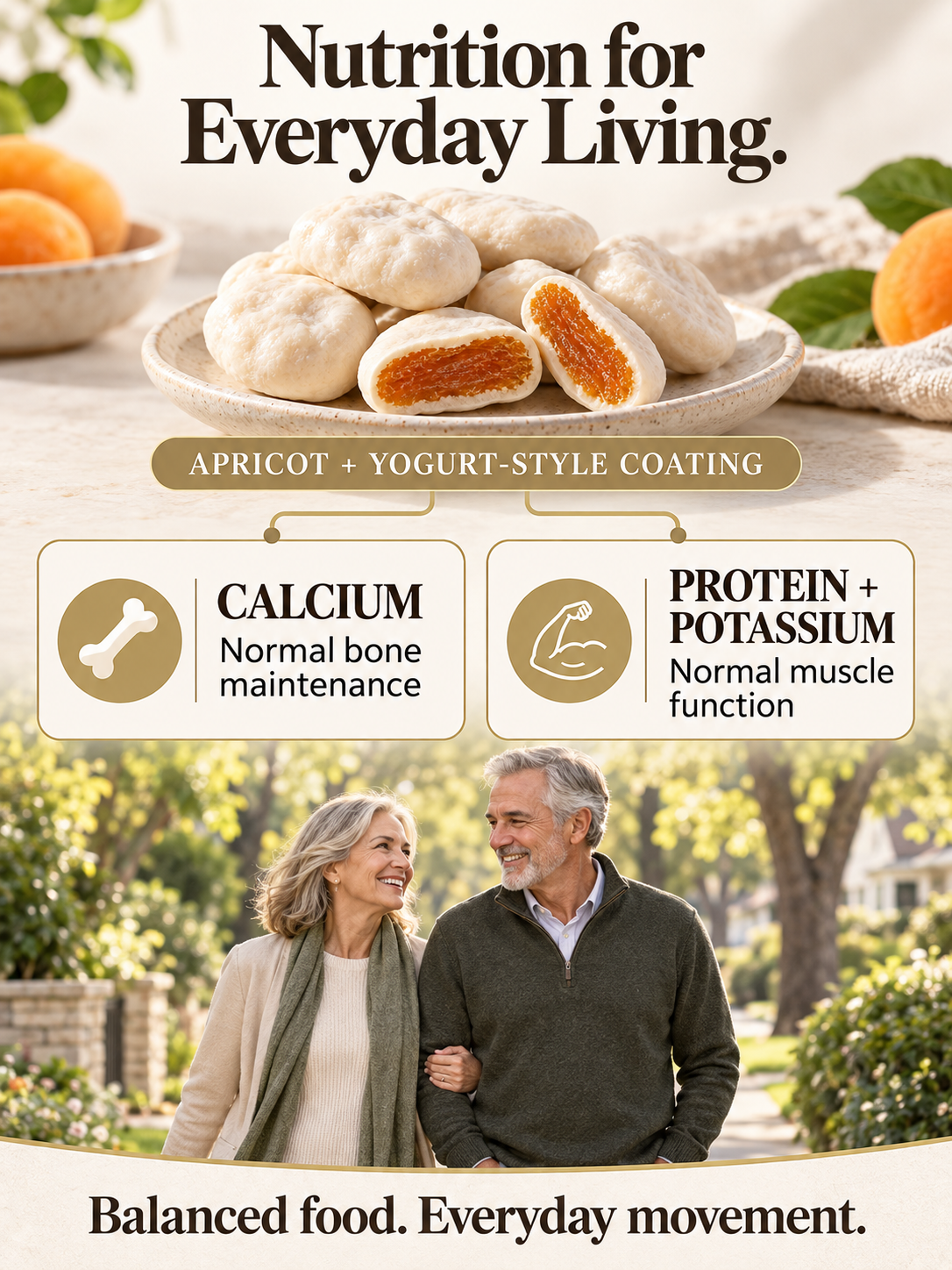 🍑  Creamy Yogurt-Coated Turkish Apricots🤍