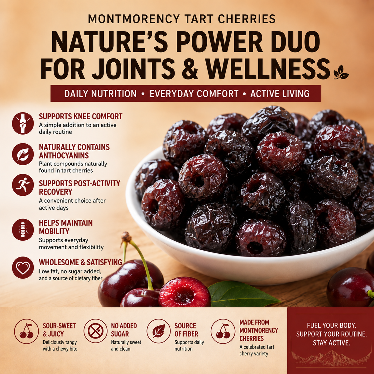 Tart Cherry Extract for Joint Support - Back & Knee Relief | Greenpeel Co